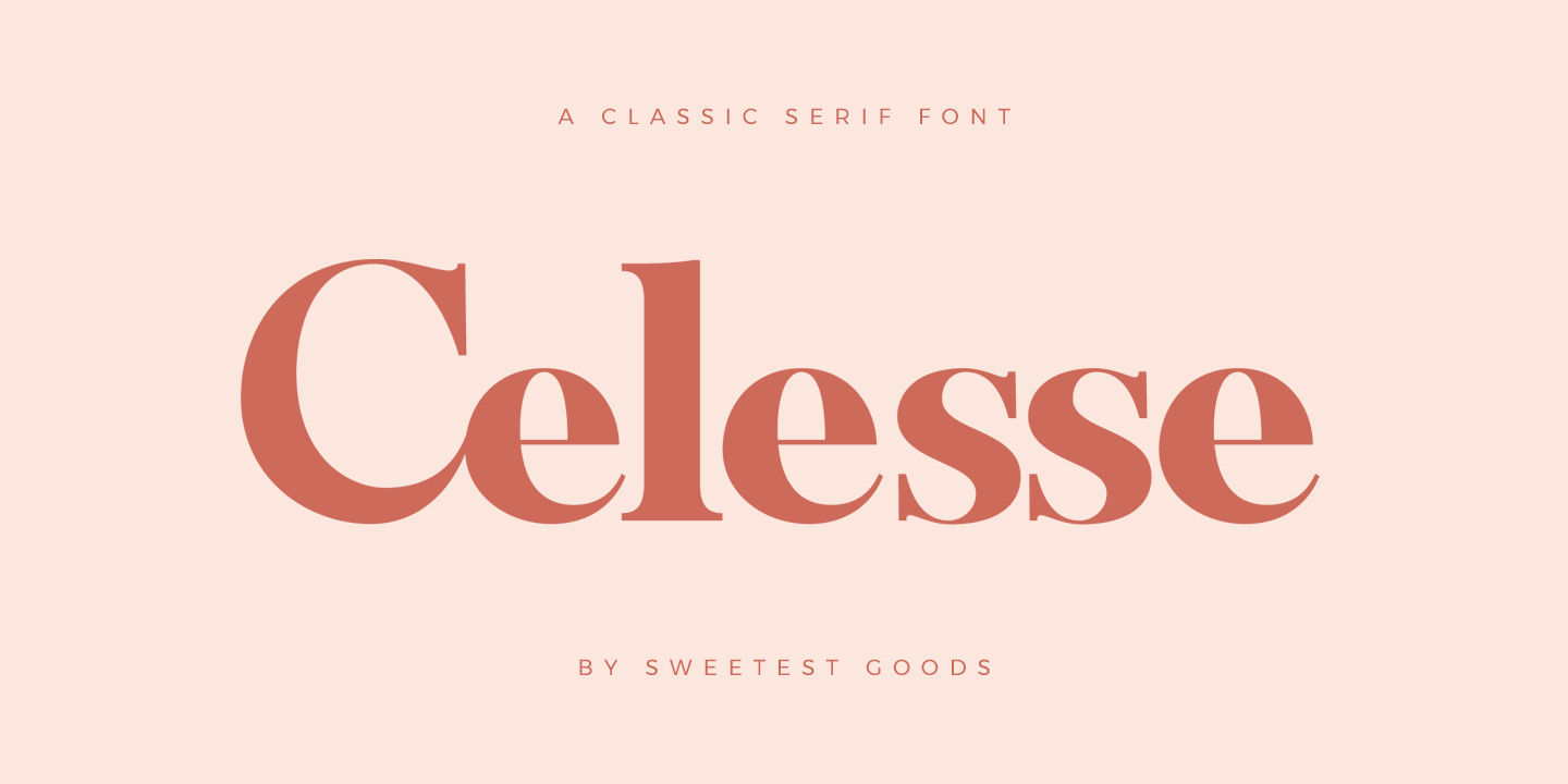 Schriftart Celesse